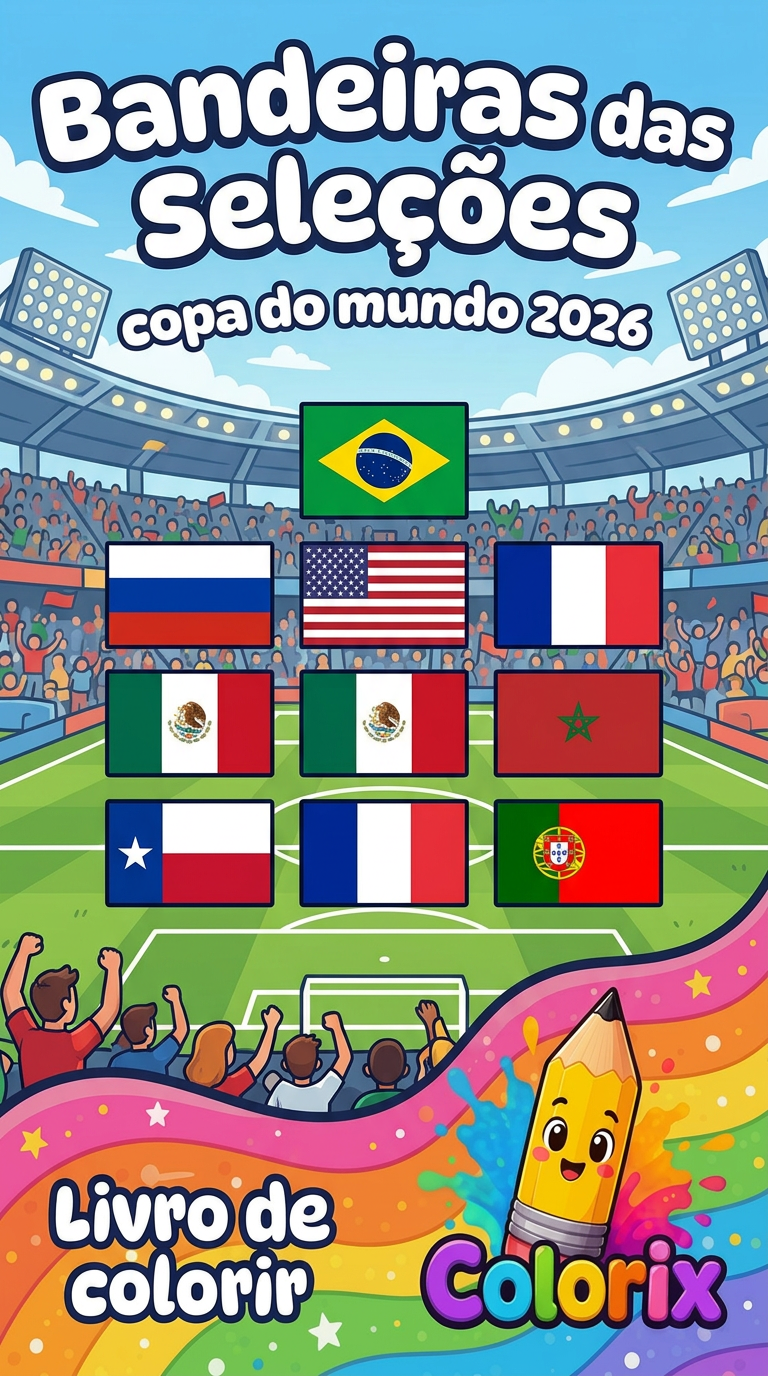 Capa: Bandeiras das Seleções